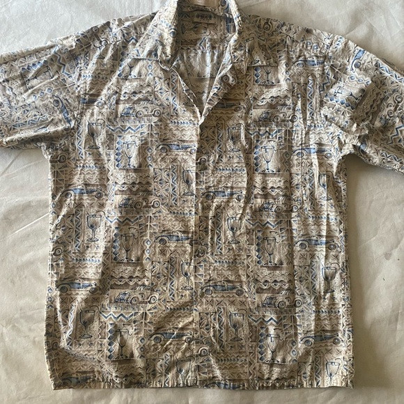 Campia Moda Hawaiian Shirt casual button down size Large - Picture 1 of 7
